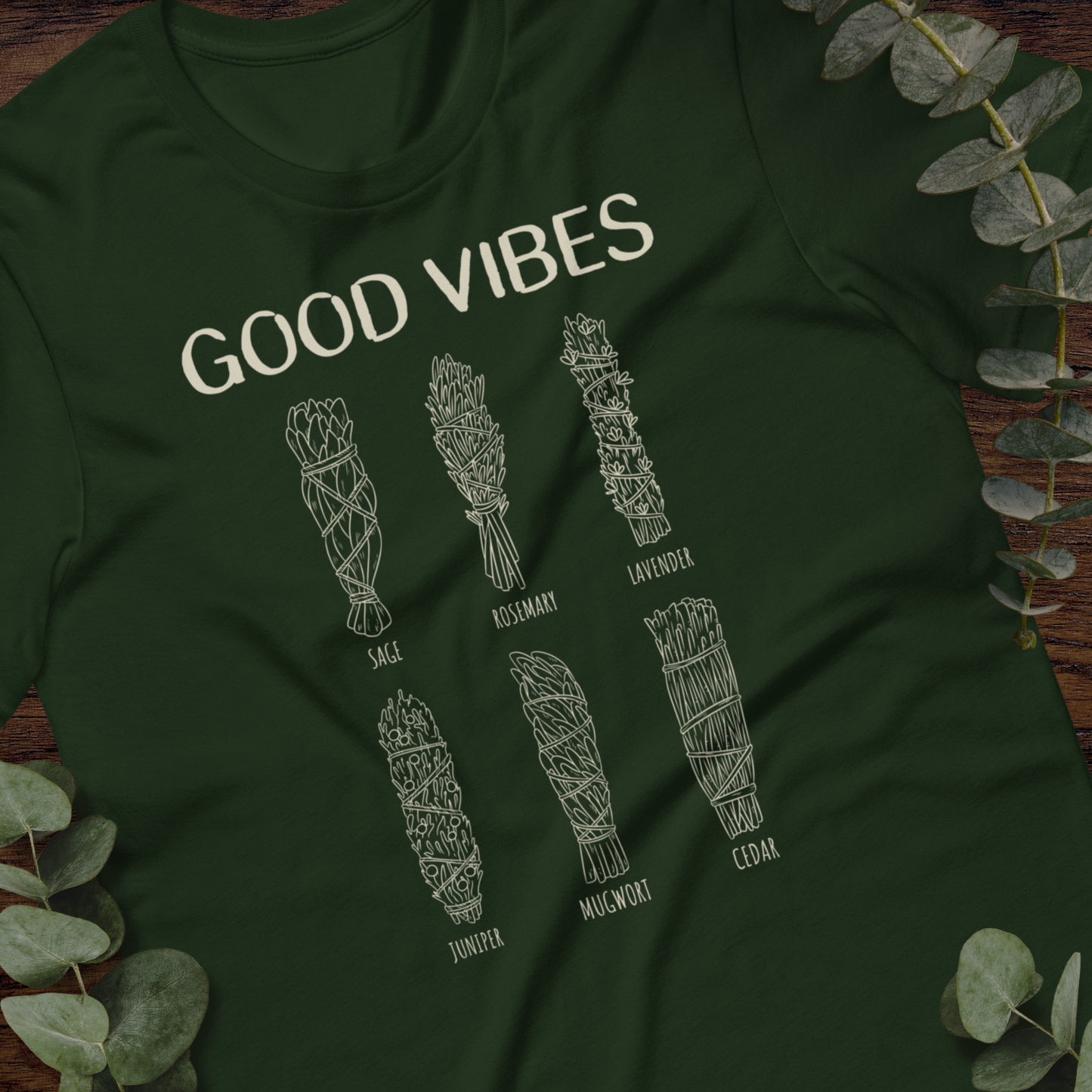 Good Vibes (White Print) Unisex t-shirt