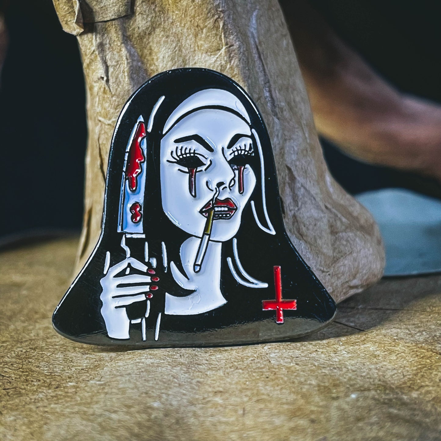 Murder Nun Enamel Pin