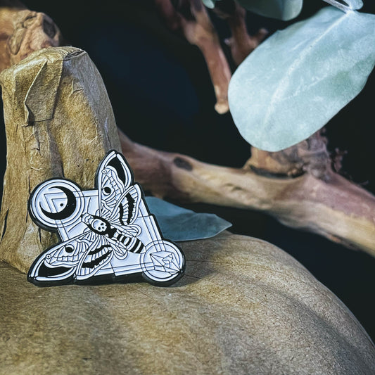 Lunar Moth Enamel Pin