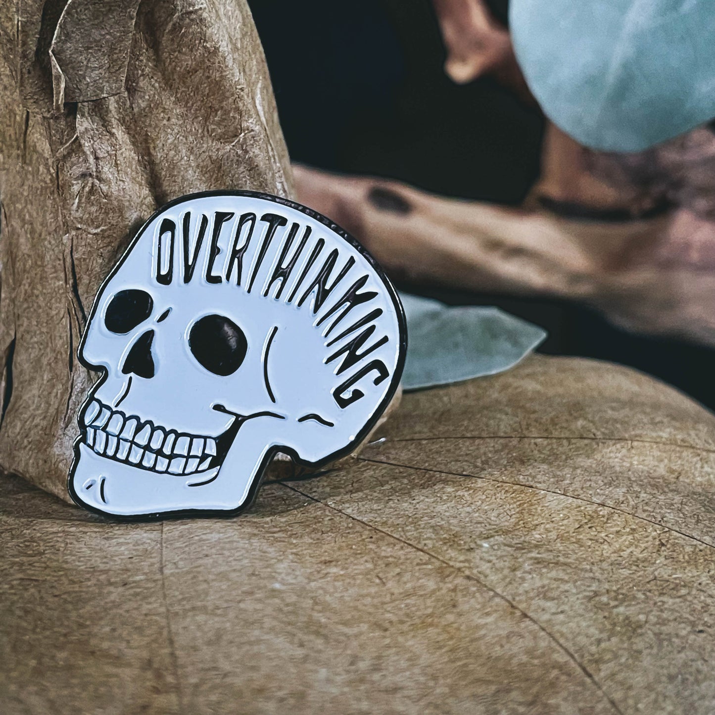 Overthinking Enamel Pin