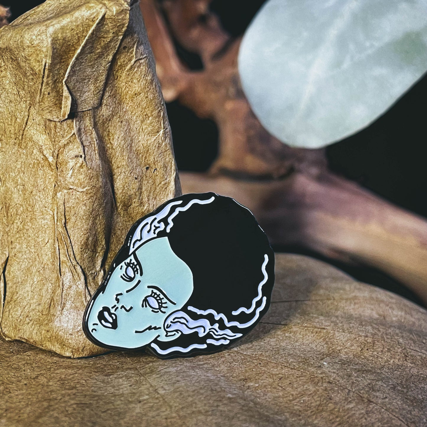 Frankenstein’s Wife Enamel Pin