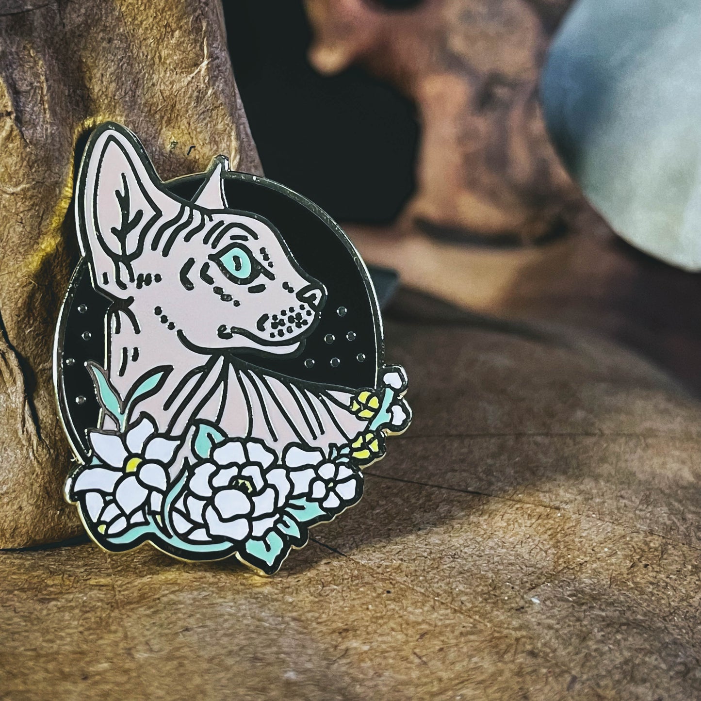 Sphynx Enamel Pin