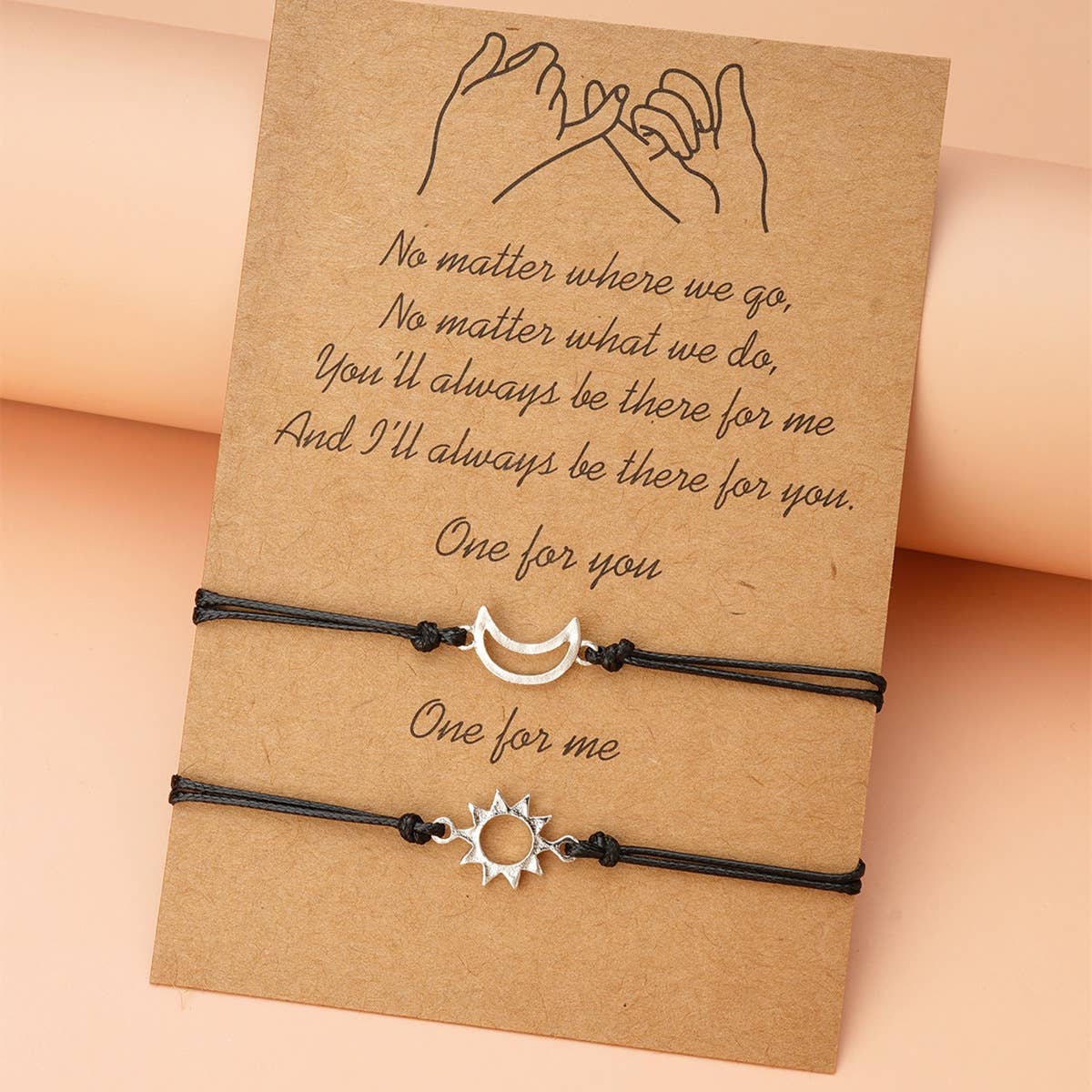 Sun & Moon Adjustable Buddy Bracelet Set