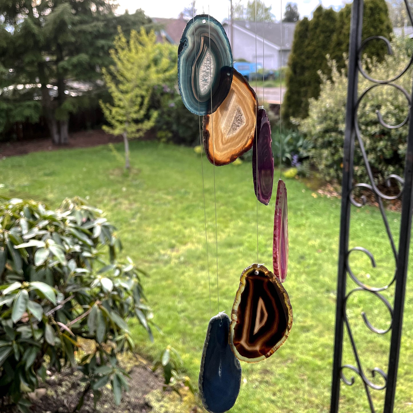 Agate Rainbow Wind Chimes