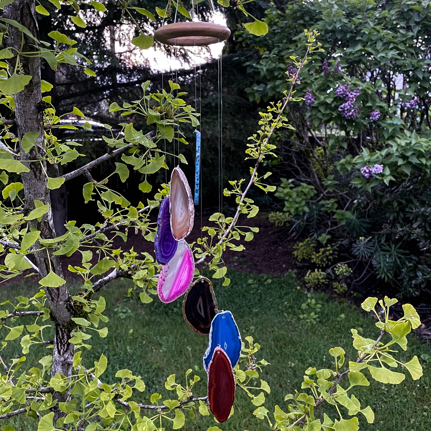 Agate Rainbow Wind Chimes