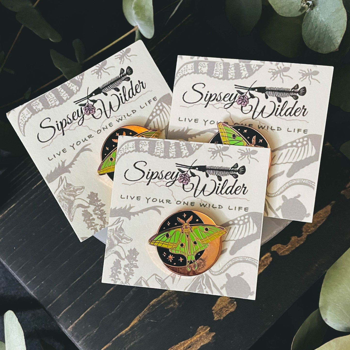 Luna Moth Enamel Pin