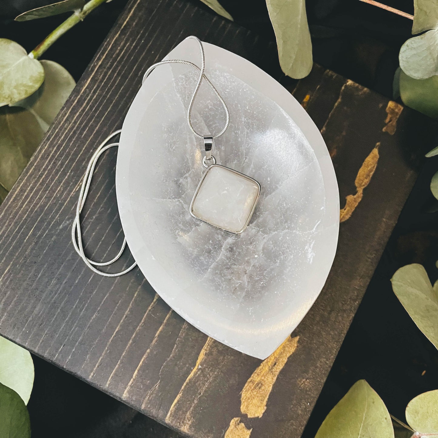 Natural Pyramid Crystal Necklace