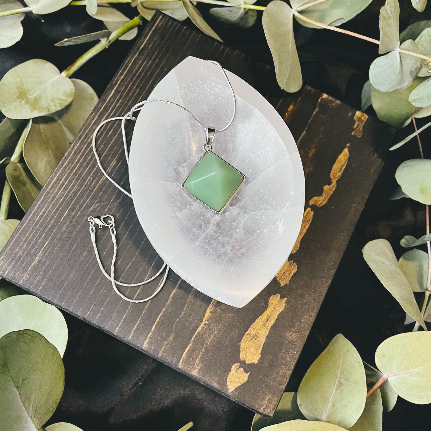 Natural Pyramid Crystal Necklace