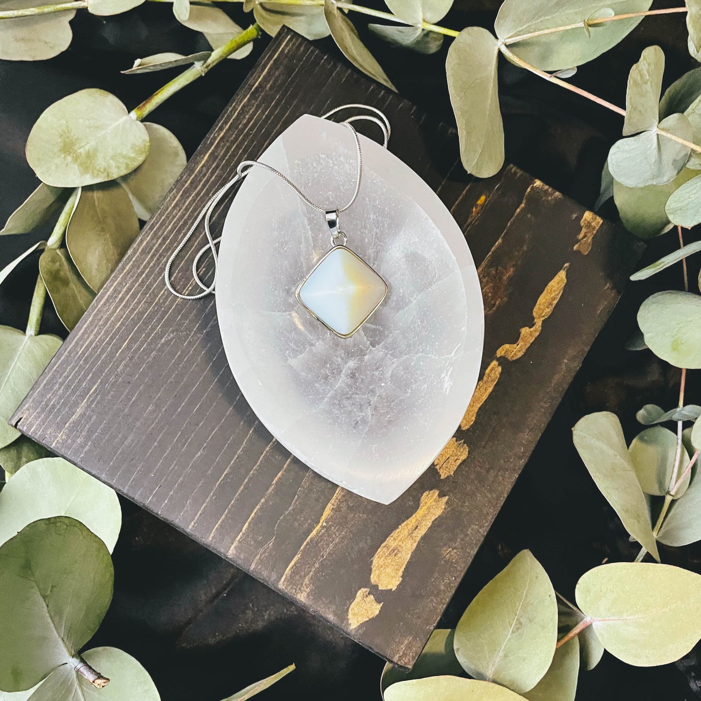 Natural Pyramid Crystal Necklace
