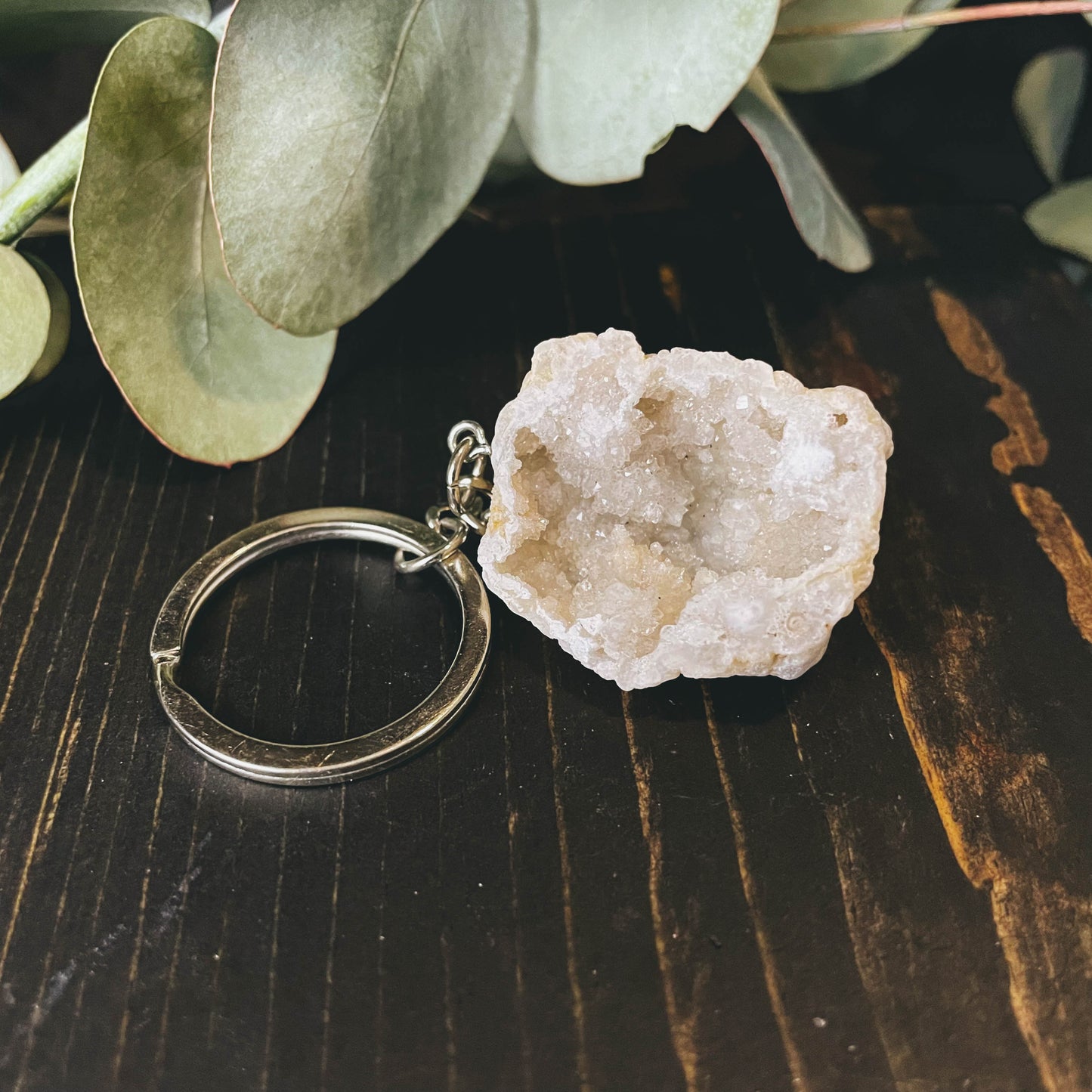 Mystery Rough Gem Stone Key Chains - 1 Piece