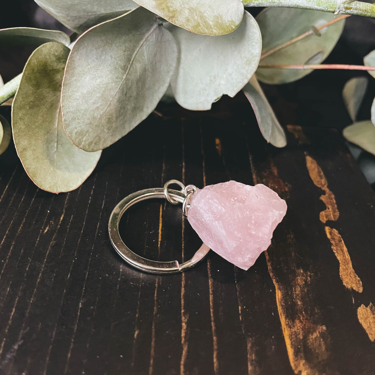 Mystery Rough Gem Stone Key Chains - 1 Piece