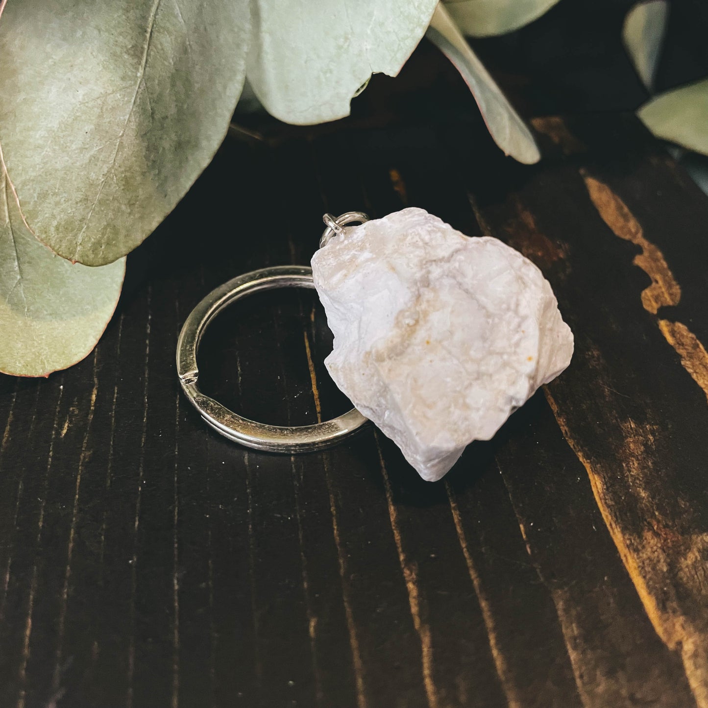 Mystery Rough Gem Stone Key Chains - 1 Piece