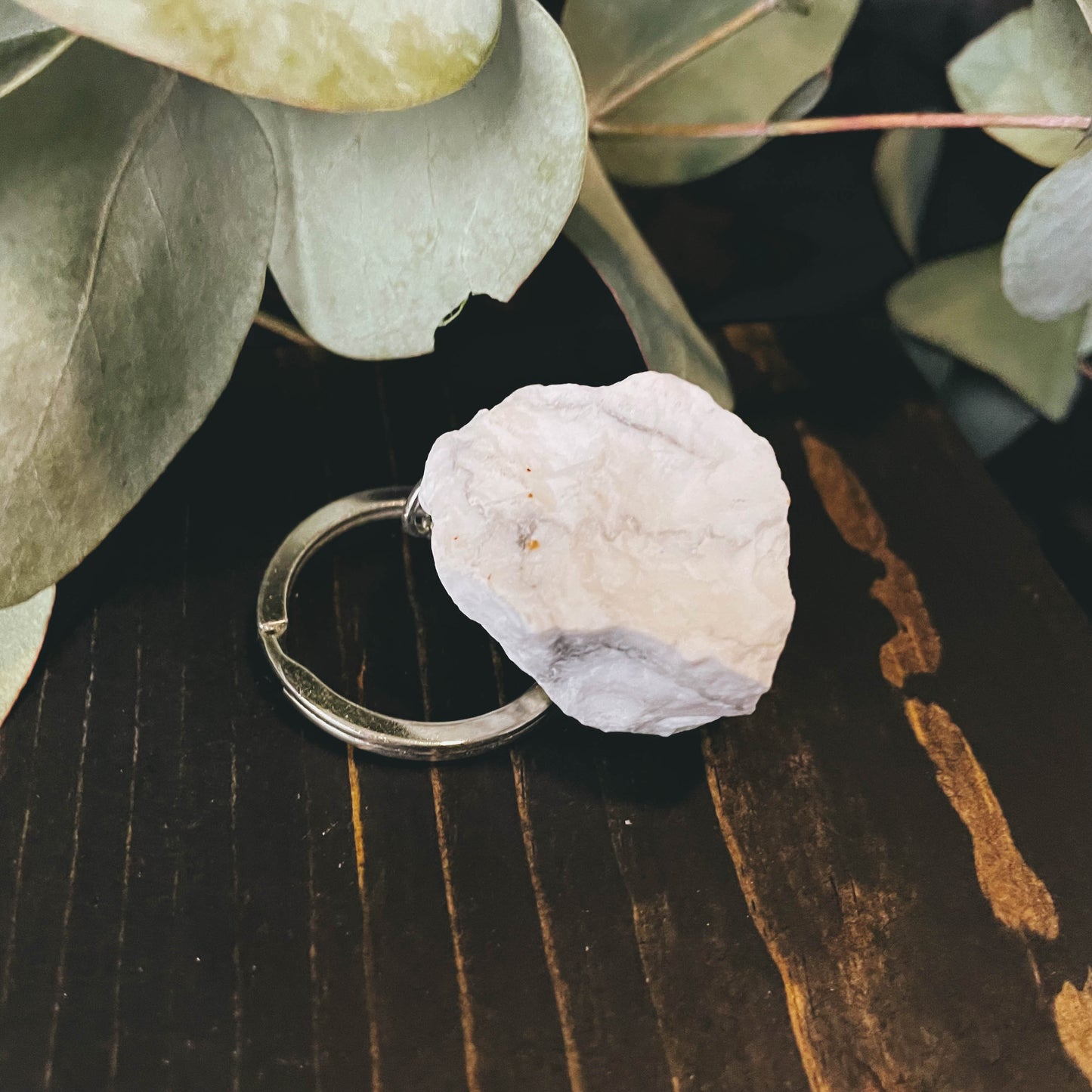 Mystery Rough Gem Stone Key Chains - 1 Piece