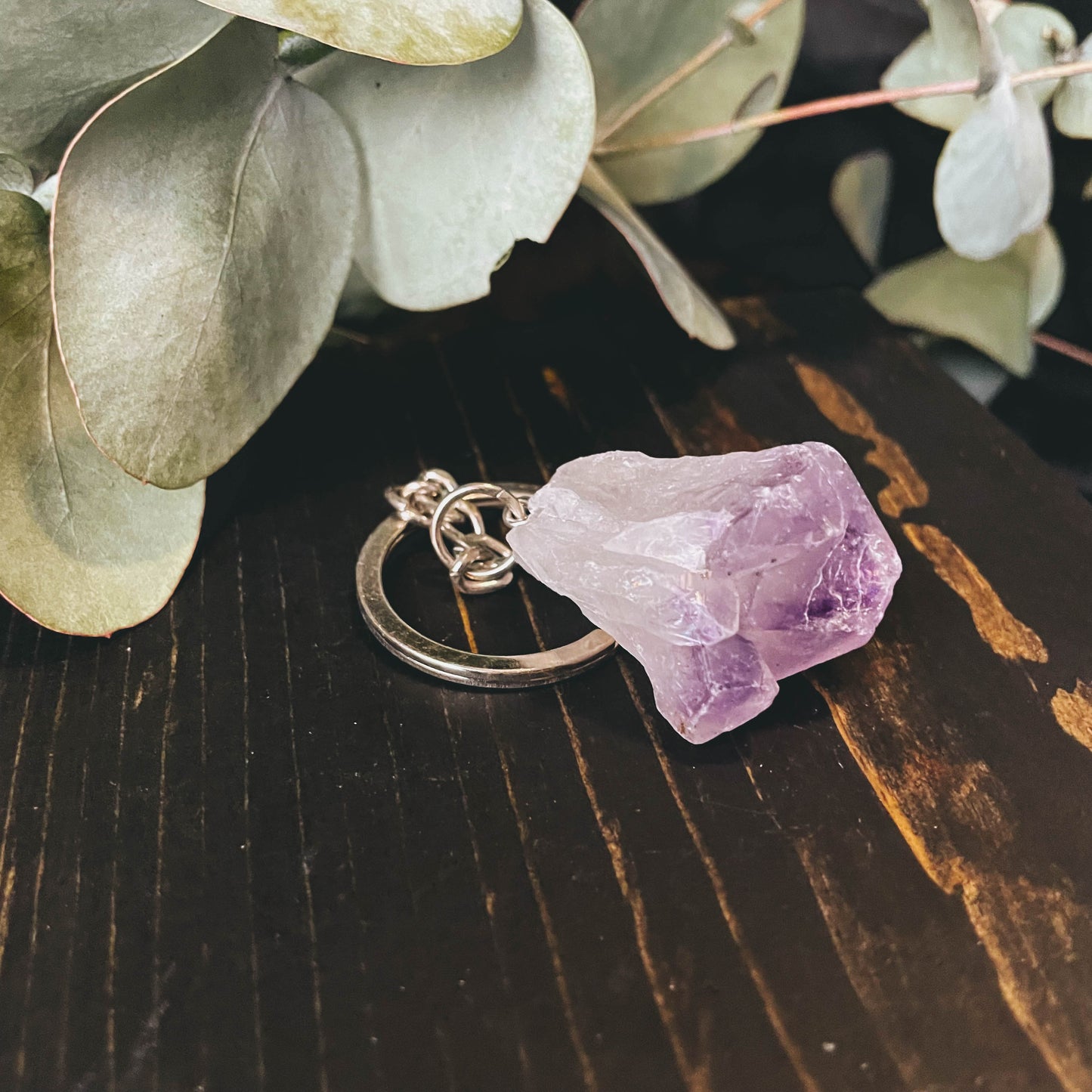 Mystery Rough Gem Stone Key Chains - 1 Piece