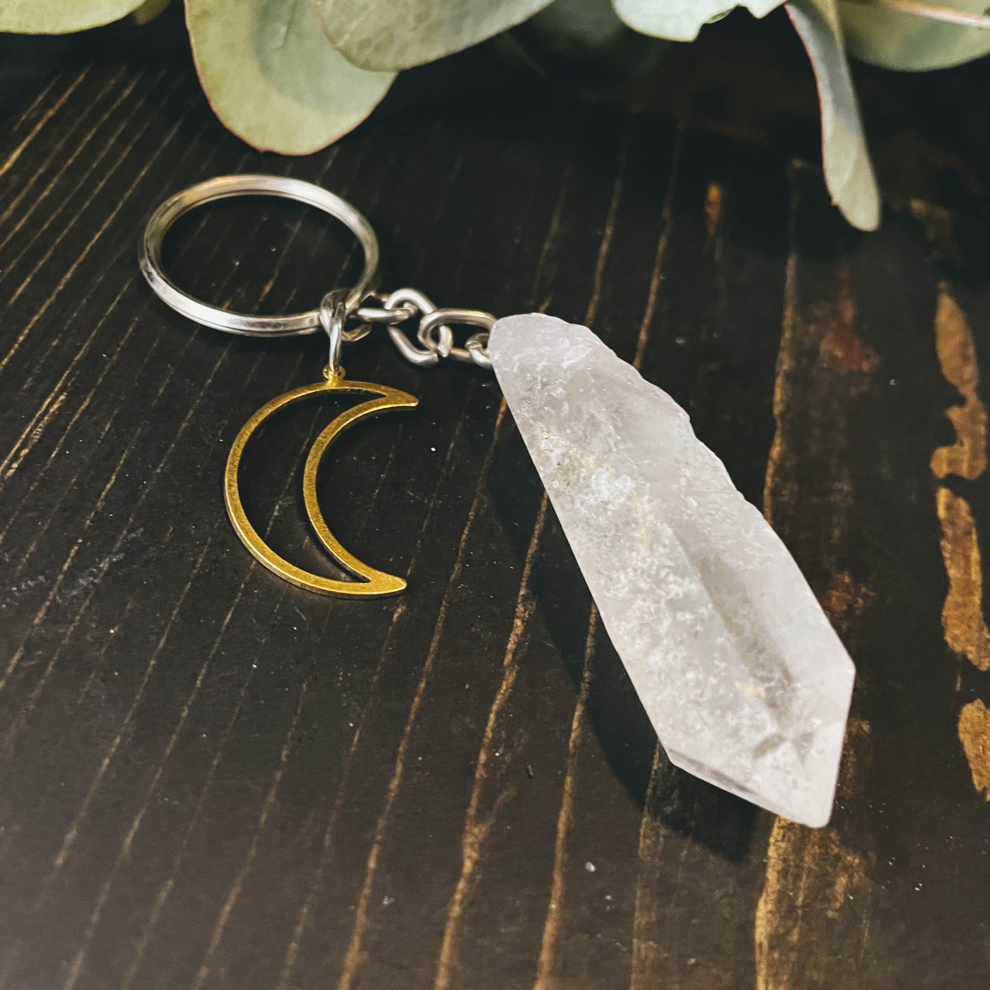 Quartz Crystal Key Chain