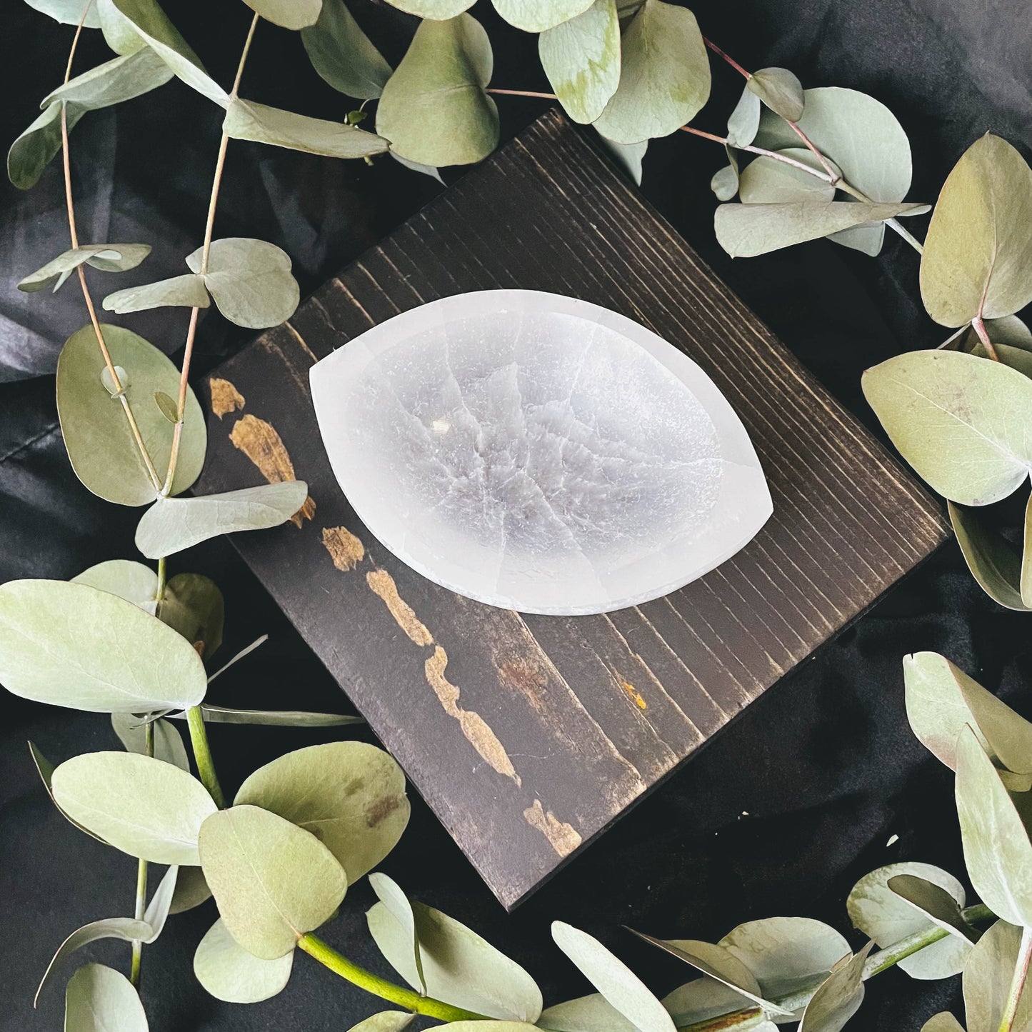 Selenite Eye Crystal Bowl