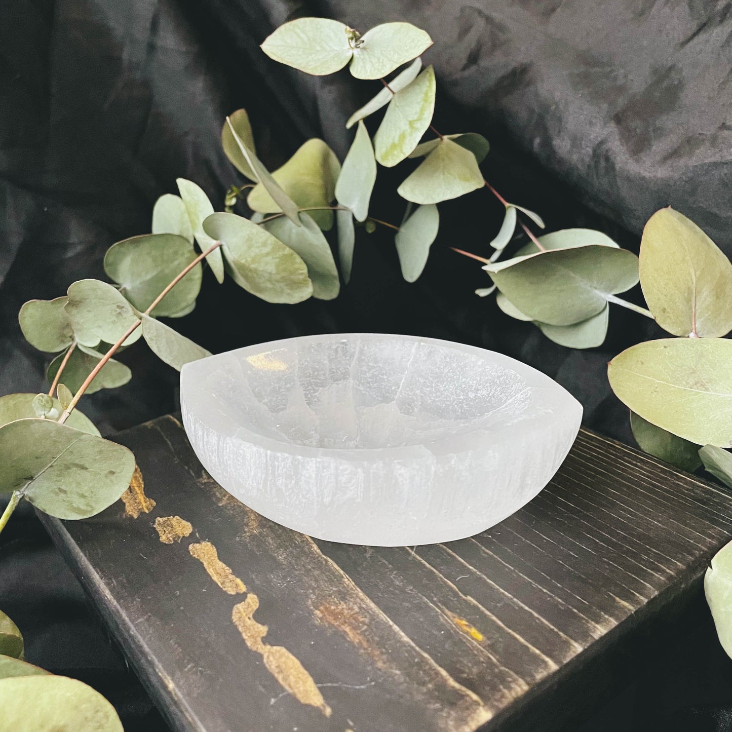 Selenite Eye Crystal Bowl