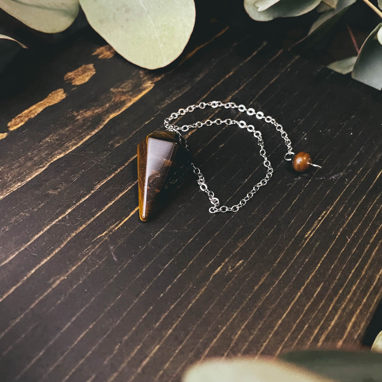 Crystal Faceted Tapered Pendulum