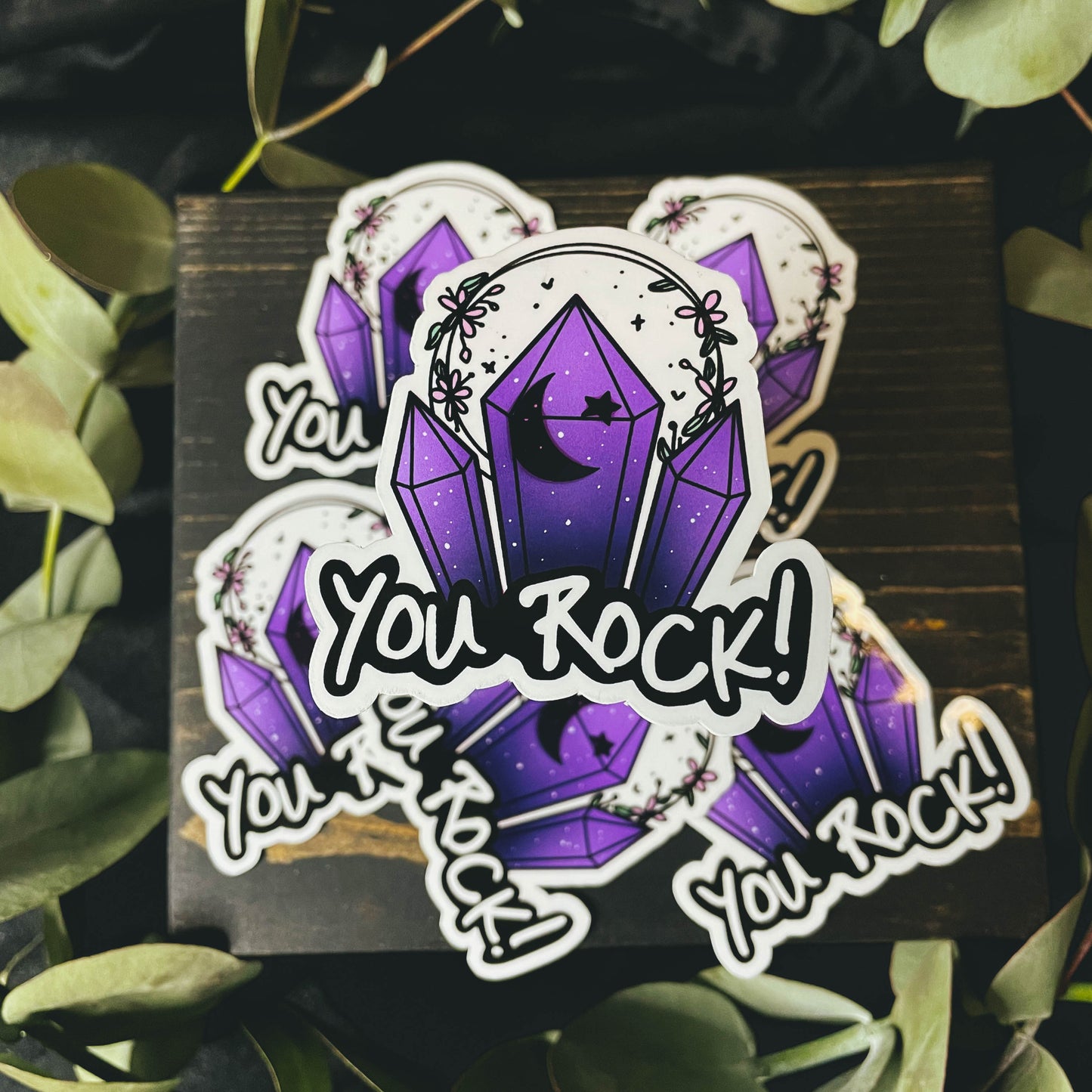 Witchy You Rock Pun Inspirational Vinyl Sticker | 2.5"