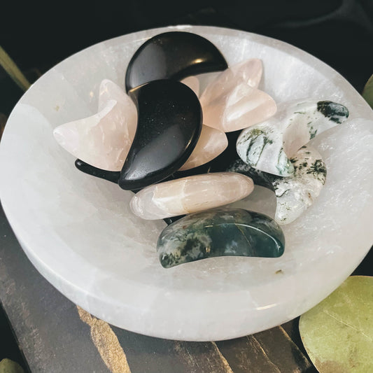 Mystery Crystal Moon Tumbles - 1 Piece