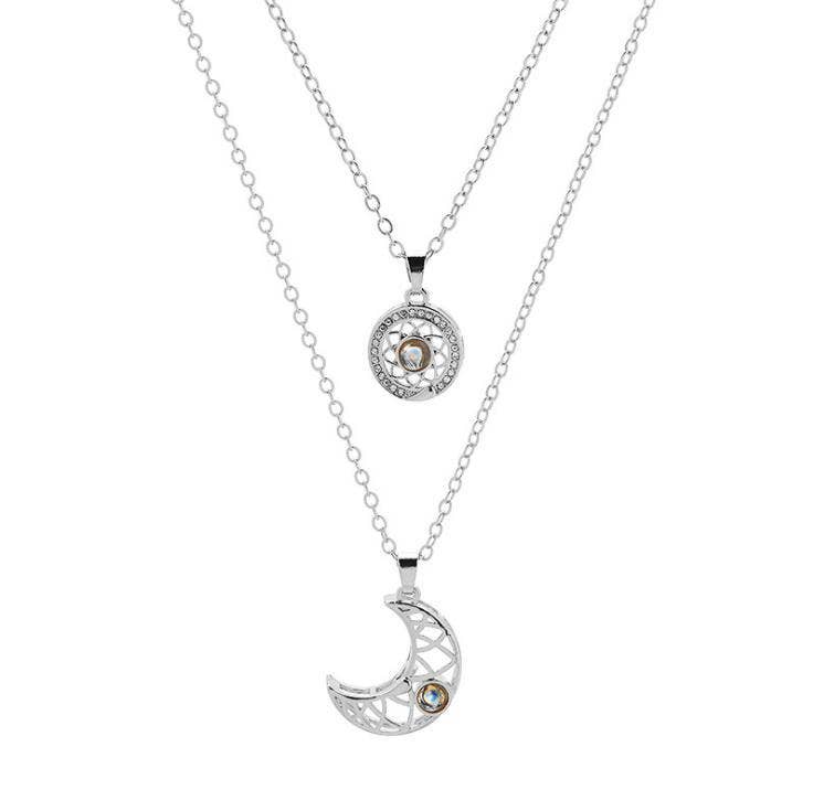 I Love You Projection Necklace Set