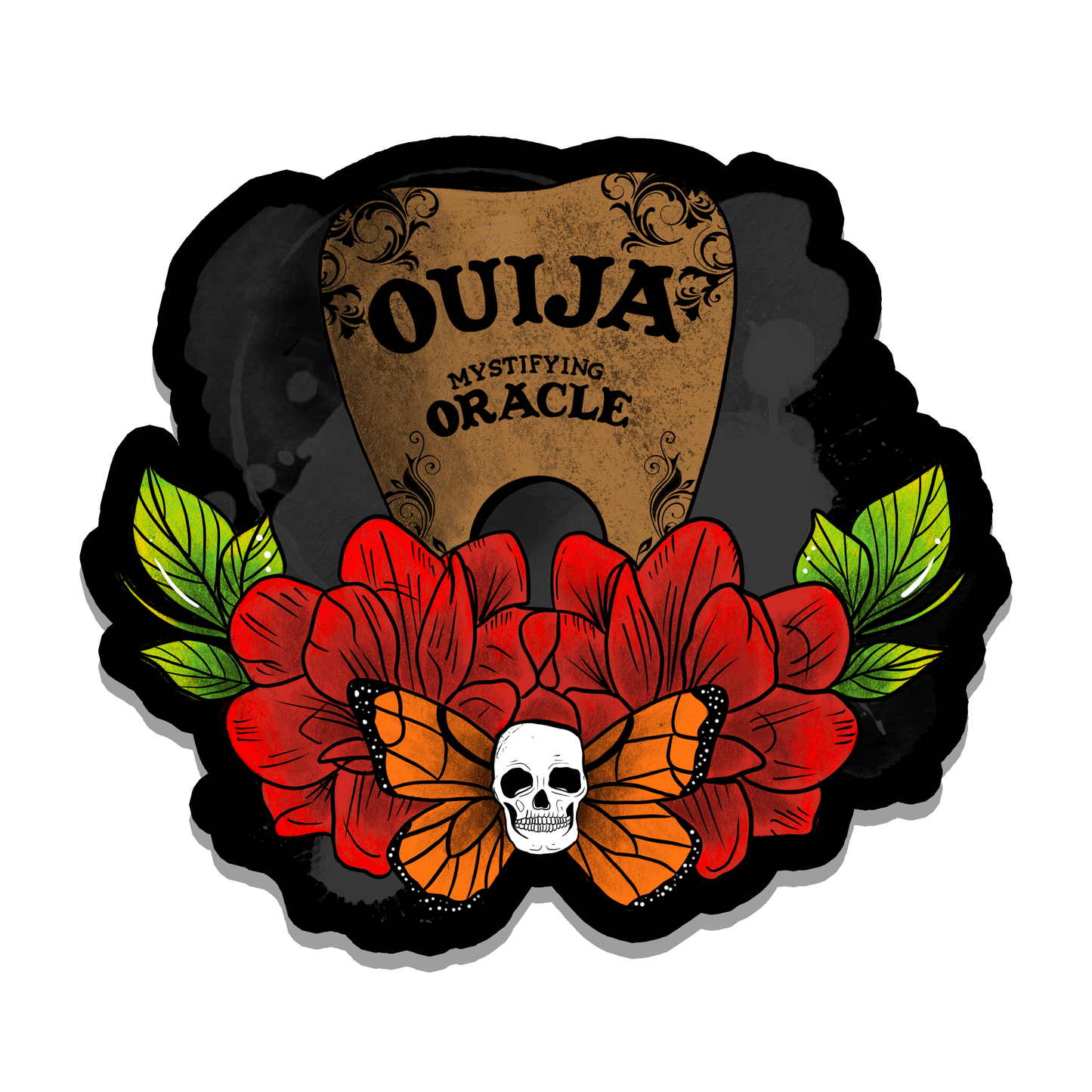 Witchy Ouija Planchette Vinyl Sticker | 3"