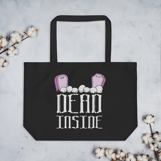 Dead Inside organic tote bag - Large