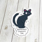 Funny/Cute Emotional Support Cat Vinyl Sticker | 3"