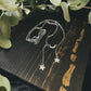 Moon & Star Single Layer Tassel Necklace