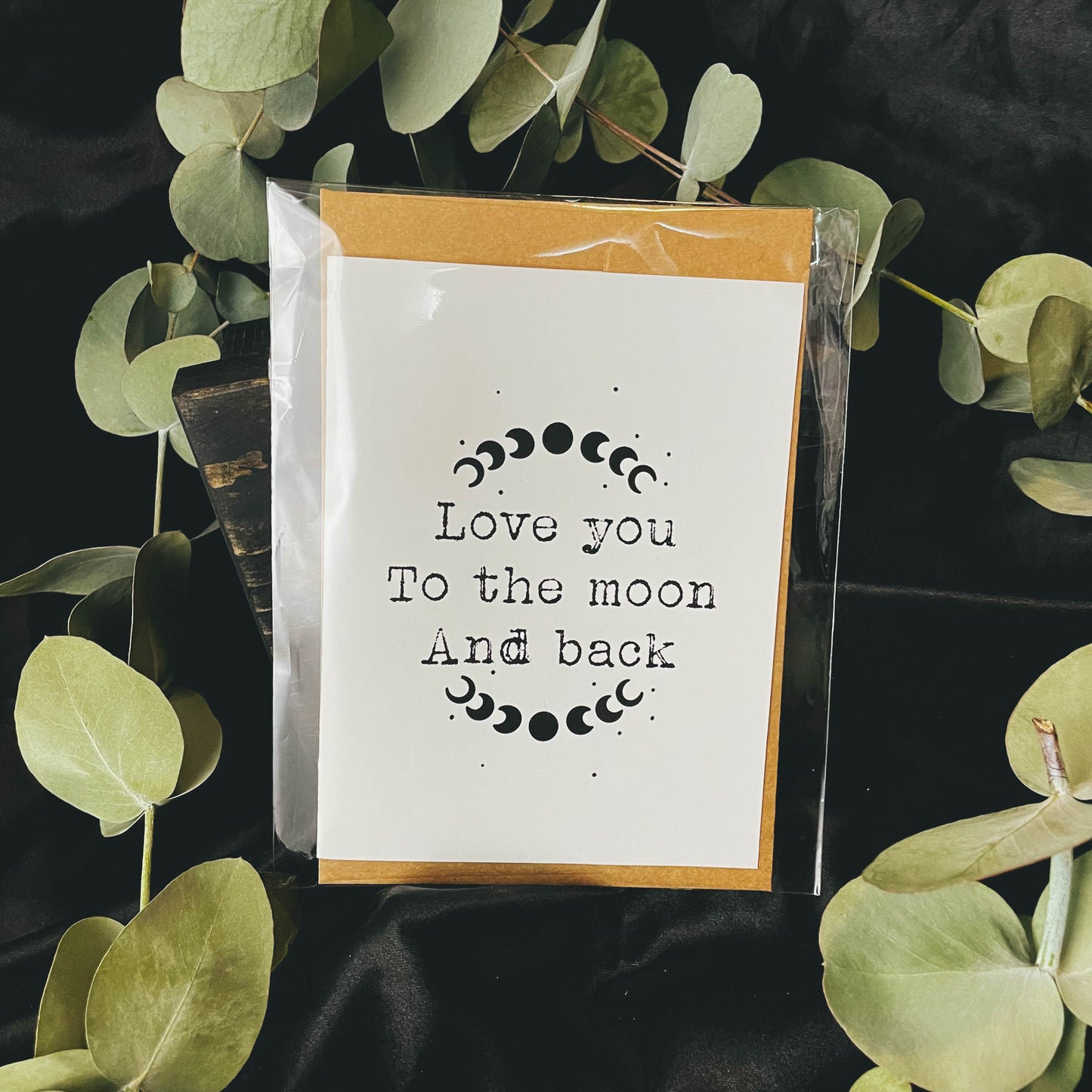 Love You to the Moon and Back Greeting Card - Blank Inside