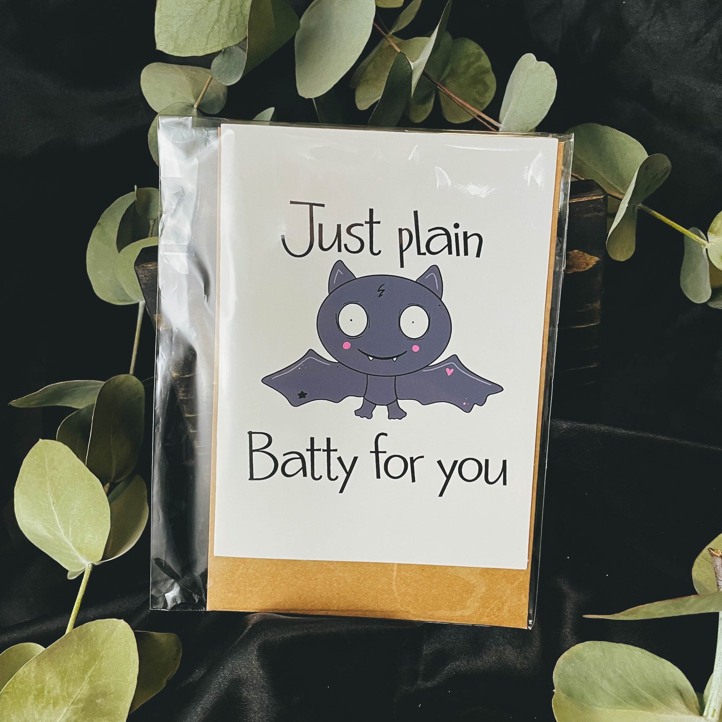 Witchy Just Plain Batty for You Greeting Card - Blank
