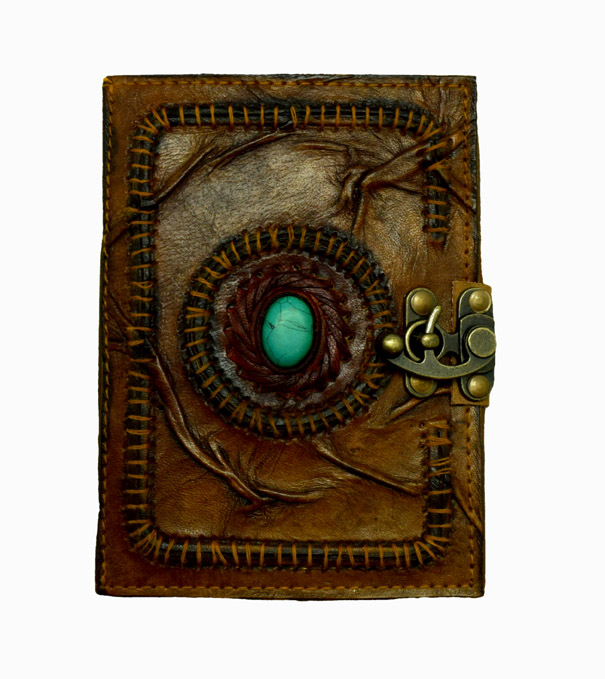 Stitched Turquoise Stone Journal